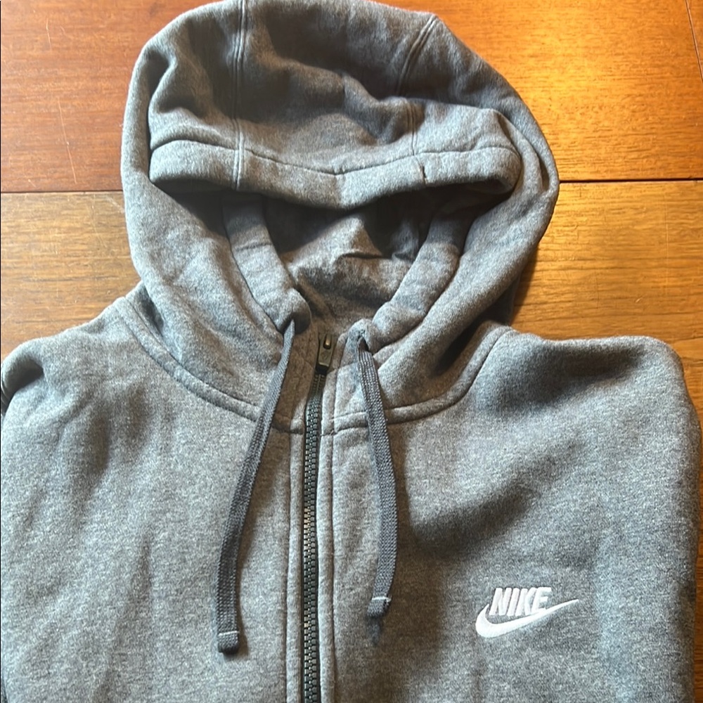 Nike Gray Zip-Up Hoodie